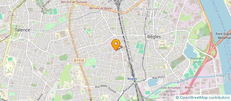 localisation de l'entreprise GESTIMO à BEGLES