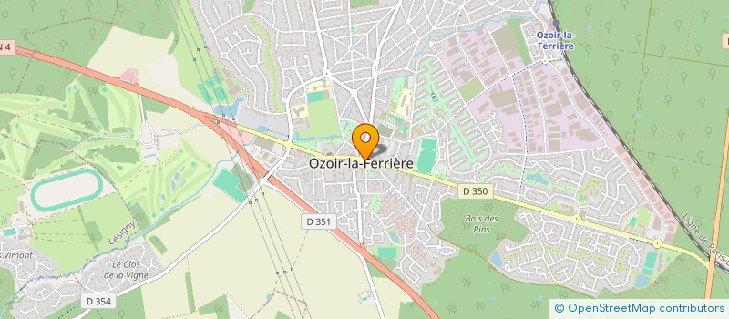 localisation de l'entreprise GESTIMPACT à OZOIR-LA-FERRIERE