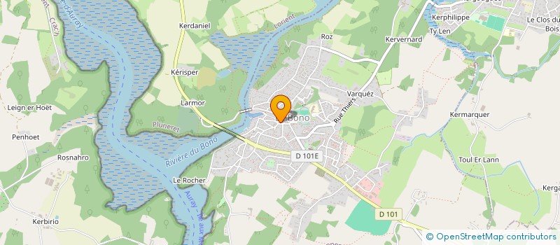 localisation de l'entreprise GESTIN M ET BAINVE YVES ET G  LE BONO