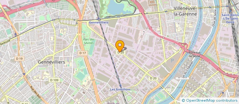 localisation de l'entreprise GESTINFO  GENNEVILLIERS