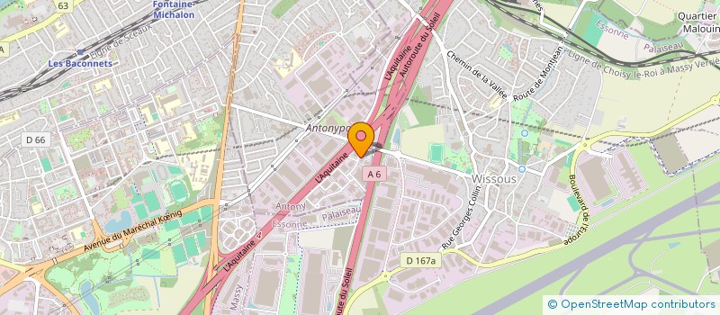 localisation de l'entreprise GESTINFO à ANTONY