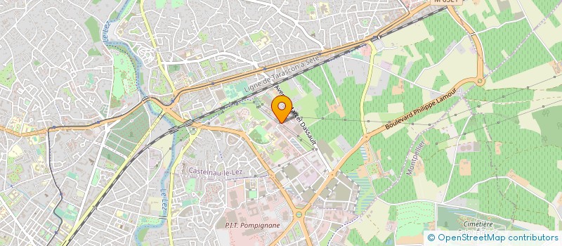 localisation de l'entreprise GESTINFO SUD à CASTELNAU-LE-LEZ