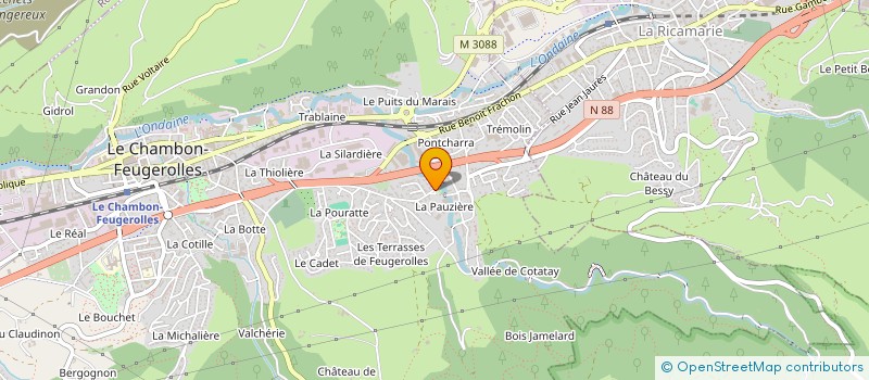 localisation de l'entreprise GESTING  LE CHAMBON-FEUGEROLLES