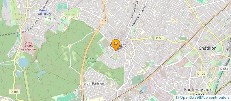 localisation de l'entreprise GESTINOTECH à CLAMART