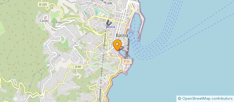localisation de l'entreprise GESTIO  BASTIA