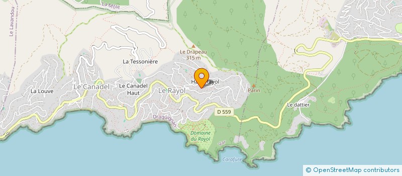 localisation de l'entreprise GESTIO-CONTACT à RAYOL-CANADEL-SUR-MER