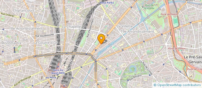 localisation de l'entreprise GESTION 19  PARIS