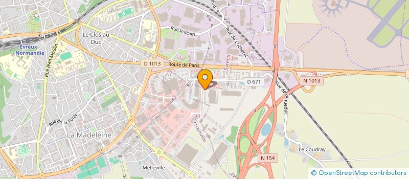 localisation de l'entreprise GESTION 2D  LE VIEIL-EVREUX