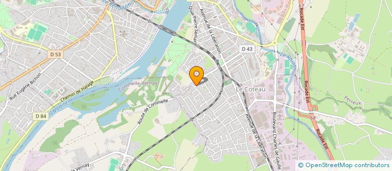 localisation de l'entreprise GESTION 411  ROANNE