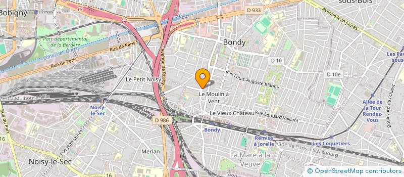localisation de l'entreprise GESTION + à BONDY