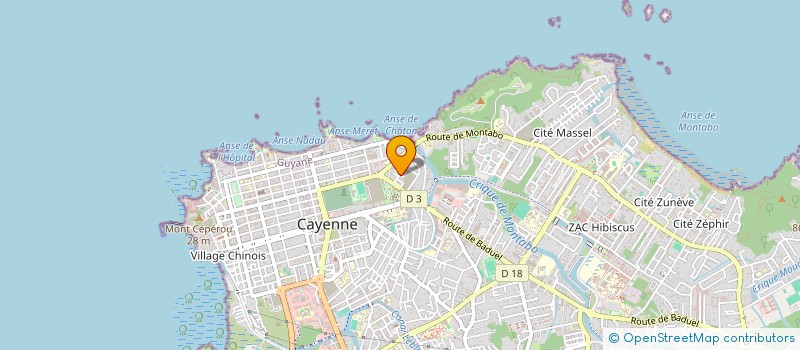 localisation de l'entreprise GESTION ACCOMPAGNEMENT COMPTABLE GUYANE  CAYENNE