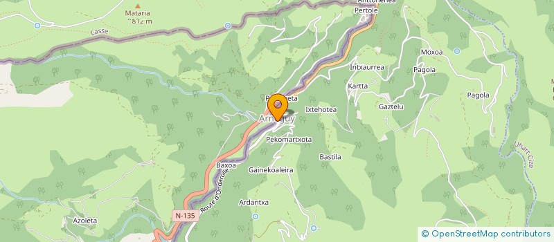 localisation de l'entreprise GESTION ADMINISTRATIVE COMMERCIALE PHOTOGRAPHIE  AINHICE-MONGELOS