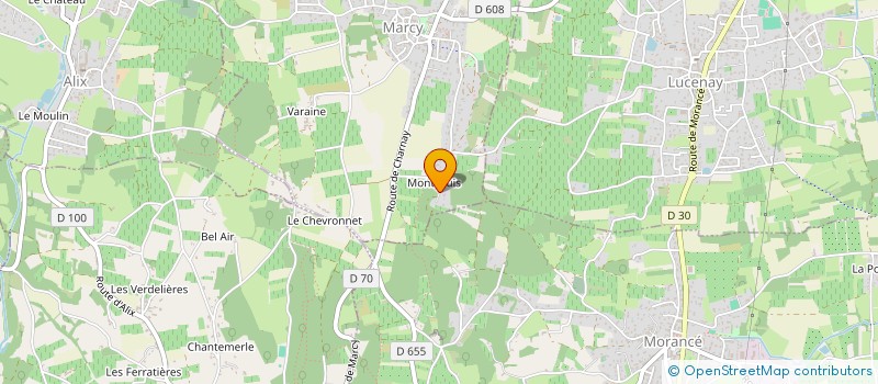 localisation de l'entreprise GESTION ADMINISTRATIVE DES PIERRES DOREES  MARCY