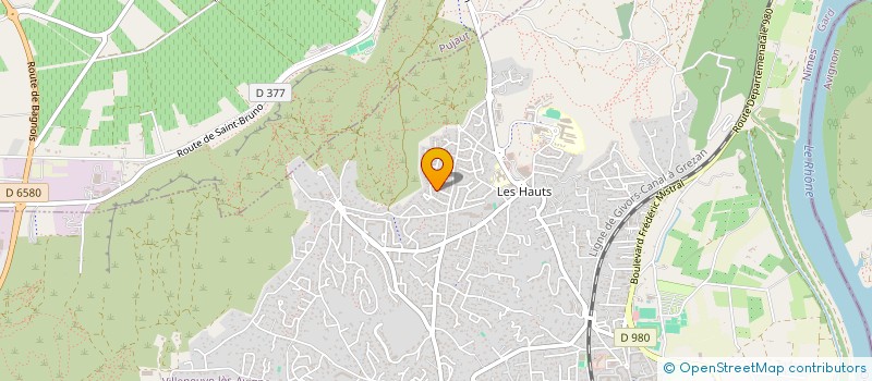 localisation de l'entreprise GESTION ADMINISTRATIVE GARDOISE  VILLENEUVE-LES-AVIGNON