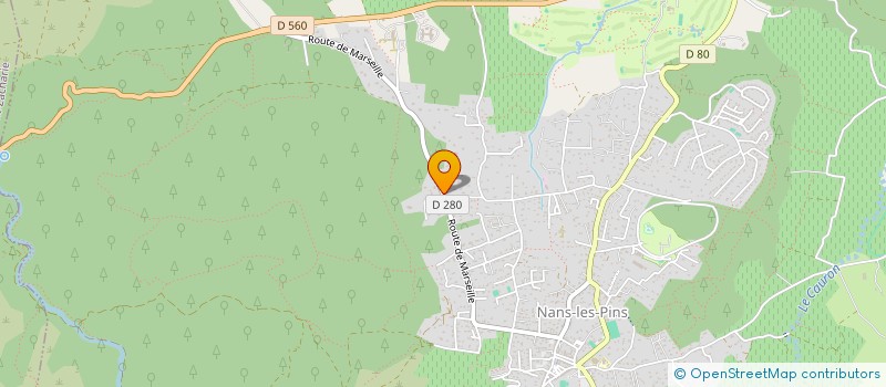 localisation de l'entreprise GESTION ADMINISTRATIVE TECHNIQUE ET FINANCIERE DE CHANTIER - TP-VRD à NANS-LES-PINS