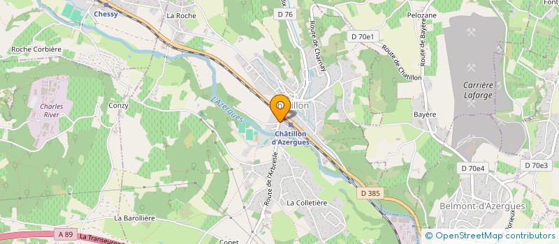 localisation de l'entreprise GESTION ANALYSE TRAIT ANTICIPATION COMPT  CHATILLON