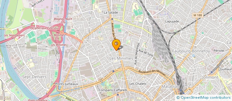 localisation de l'entreprise GESTION ANIMAT TERRAIN AVENTUR NEGRENEYS à TOULOUSE