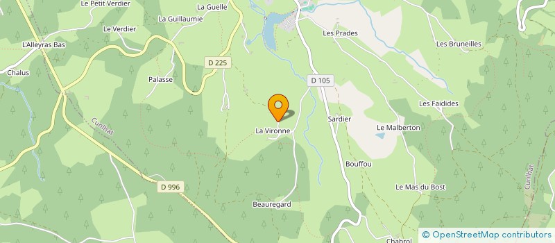 localisation de l'entreprise GESTION ARL à CUNLHAT