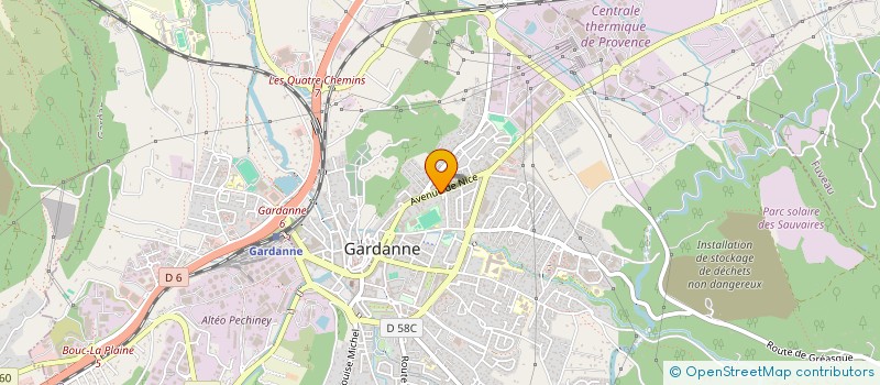 localisation de l'entreprise GESTION ASSISTANCE ORGANISATION à GARDANNE