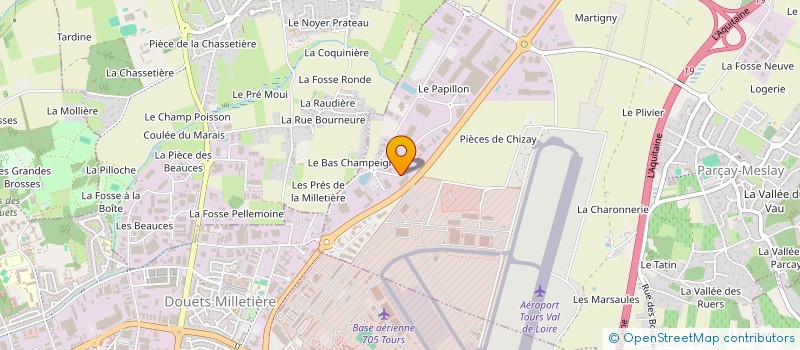 localisation de l'entreprise GESTION AUDIT EXPERTISE  PARCAY-MESLAY