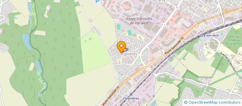 localisation de l'entreprise GESTION B à COIGNIERES