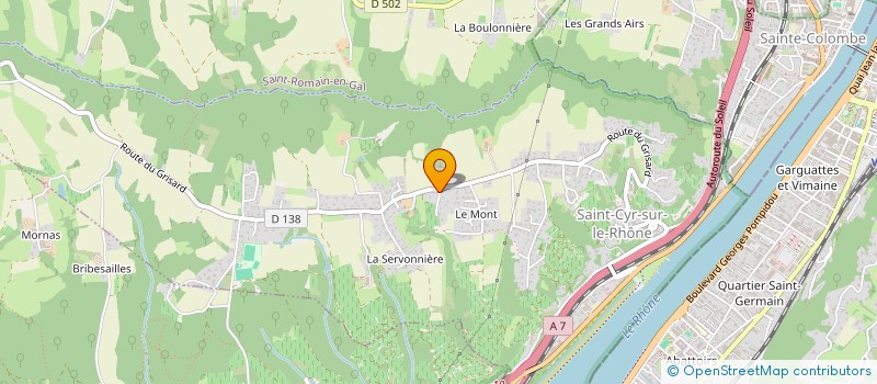 localisation de l'entreprise GESTION BY ZM  SAINT CYR SUR LE RHONE