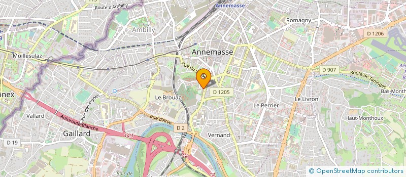 localisation de l'entreprise GESTION CANTINE LA CHAMARETTE à ANNEMASSE