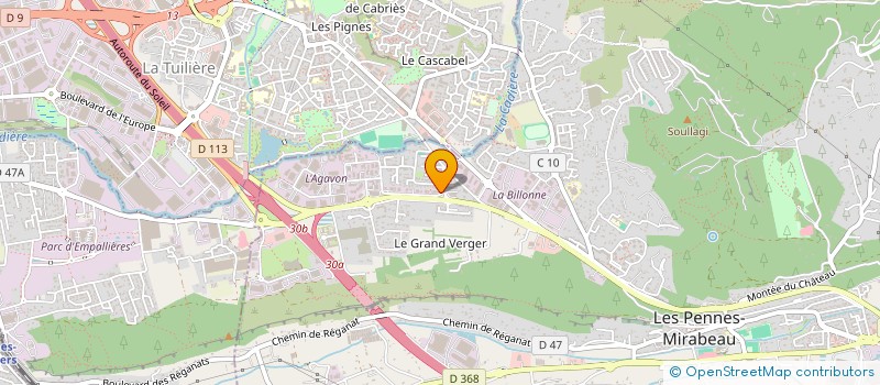 localisation de l'entreprise GESTION CENTRALISEE HOLDING à LES PENNES-MIRABEAU