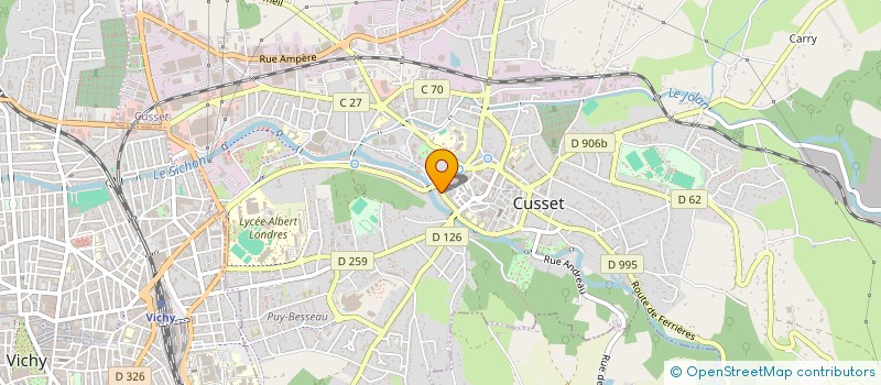 localisation de l'entreprise GESTION CENTRE à CUSSET