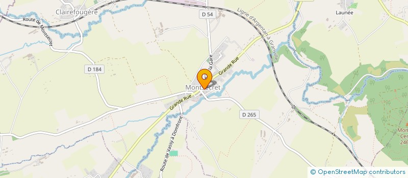 localisation de l'entreprise GESTION CENTRE D'ACCUEIL à MONTSECRET-CLAIREFOUGERE