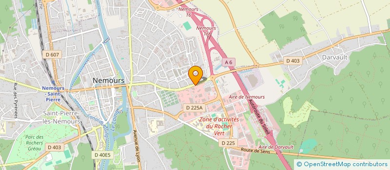 localisation de l'entreprise GESTION CENTRE INSERTION SOCIALE NEMOURS à NEMOURS