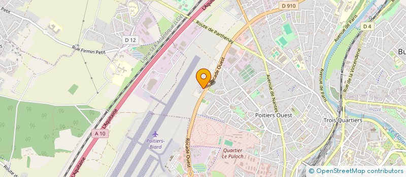 localisation de l'entreprise GESTION CLODEJAC à POITIERS