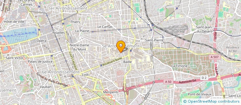 localisation de l'entreprise GESTION COMMUNICATION ET CONNEXION à MARSEILLE