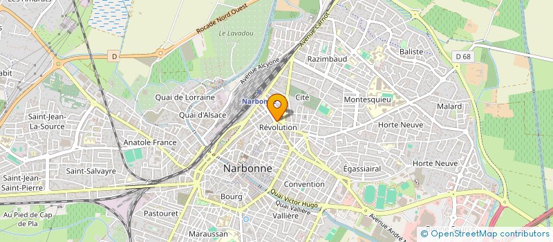 localisation de l'entreprise GESTION COMPTABILITE DU LANGUEDOC  NARBONNE