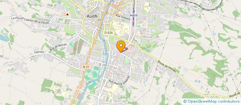 localisation de l'entreprise GESTION COMPTABILITE GERSOISE à AUCH