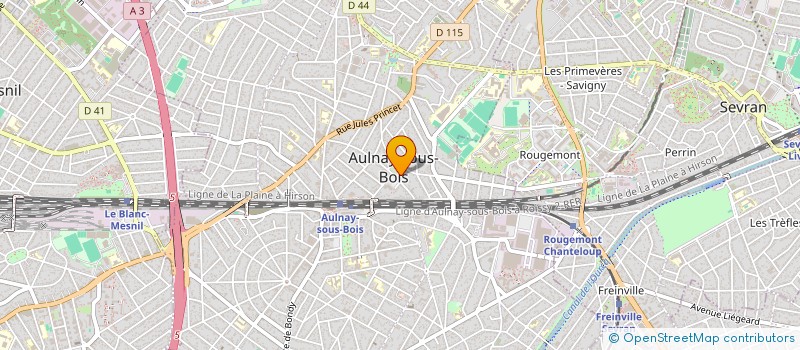 localisation de l'entreprise GESTION CONCEPT INGENIERIE à AULNAY-SOUS-BOIS