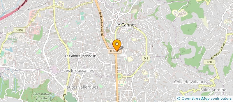 localisation de l'entreprise GESTION CONSEIL à LE CANNET