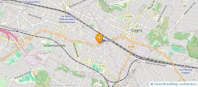 localisation de l'entreprise GESTION CONSEIL  VILLEMOMBLE