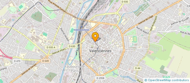 localisation de l'entreprise GESTION CONSEIL à VALENCIENNES
