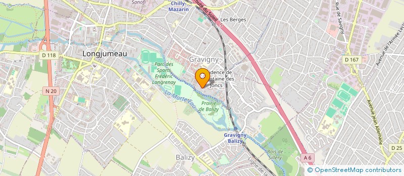 localisation de l'entreprise GESTION & CONSEIL  CHILLY-MAZARIN