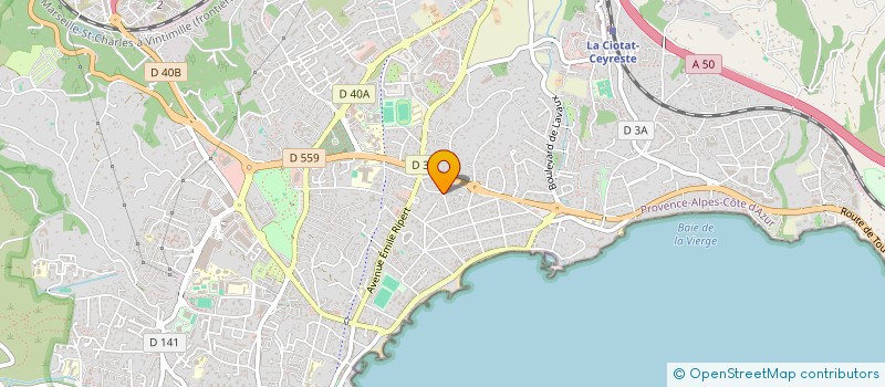 localisation de l'entreprise GESTION, CONSEIL, PREVISION  LA CIOTAT