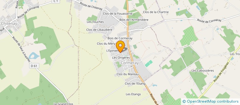 localisation de l'entreprise GESTION CONSEIL SERVICES  CORMERAY