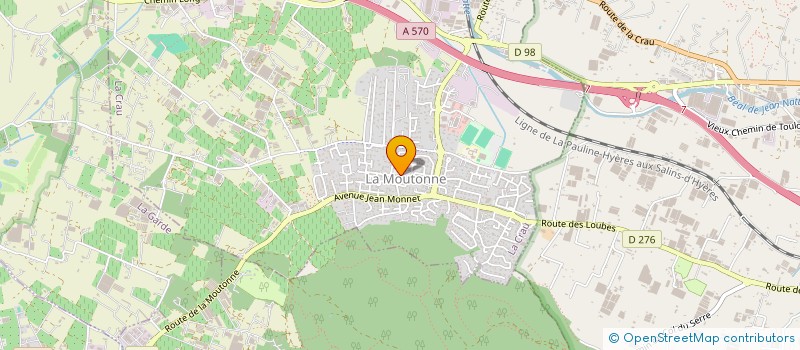 localisation de l'entreprise GESTION CONSEILS TELECOM  LA CRAU