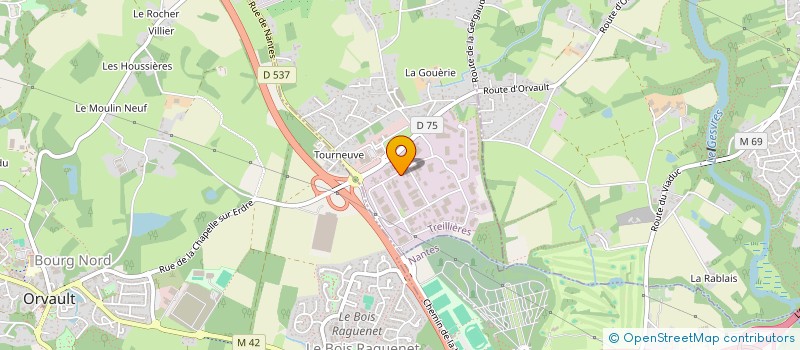 localisation de l'entreprise GESTION CRECHE ATLANTIQUE à TREILLIERES