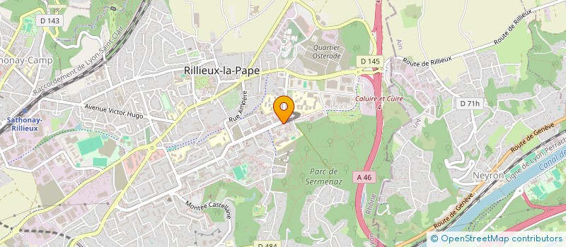 localisation de l'entreprise GESTION CREDIT INTERENTREPRISES-GCI  RILLIEUX-LA-PAPE