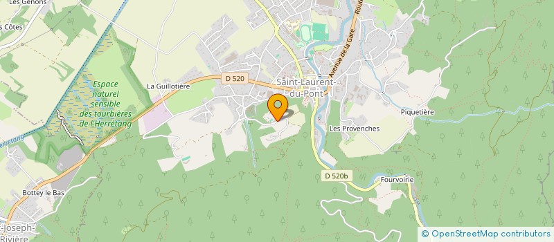 localisation de l'entreprise GESTION D'EQUIPEMENTS CULTURELS  SAINT-LAURENT-DU-PONT