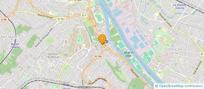 localisation de l'entreprise GESTION D'EQUIPEMENTS EN IMAGERIE MEDICALE à LE PORT-MARLY