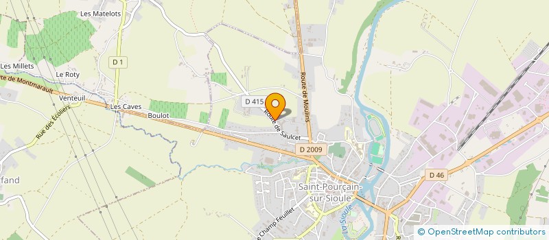 localisation de l'entreprise GESTION D ETABLISSEMENTS POUR PERSONNES AGEES ET HANDICAPEES à SAINT-POURCAIN-SUR-SIOULE