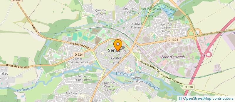 localisation de l'entreprise GESTION D INTERETS PRIVES  SENLIS