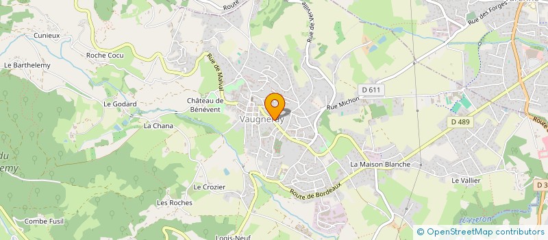 localisation de l'entreprise GESTION DE L ETABLISSEMENT POUR PERSONNES AGEES LES EMERAUDES à VAUGNERAY